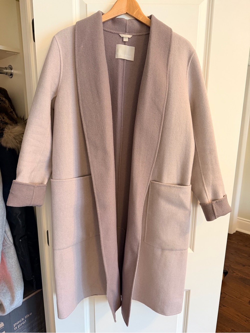 Light pink/lavender wool jacket